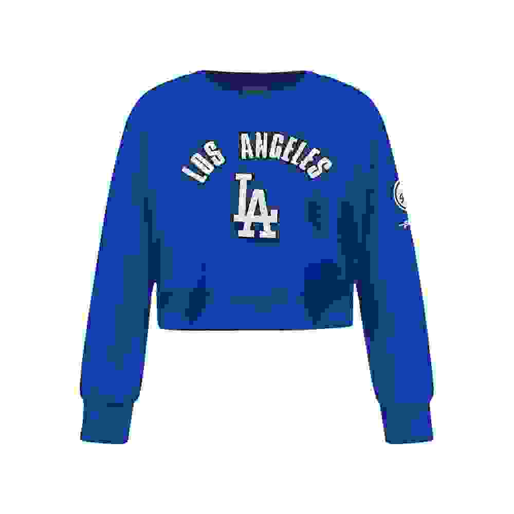 Pro Standard MLB Los Angeles Dodgers Classic Big Girls' Blue Fleece Crewneck
